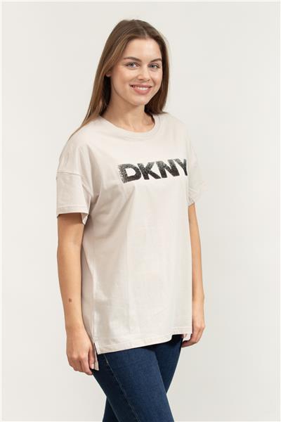 DKNY Kadın Bisiklet Yaka T-Shirt
