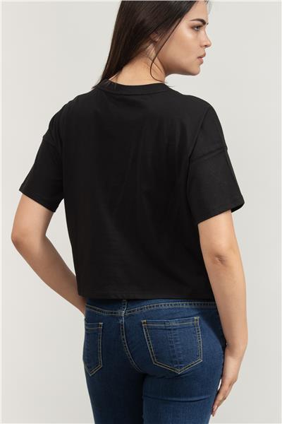 DKNY Kadın Bisiklet Yaka T-Shirt