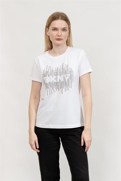 DKNY Kadın Bisiklet Yaka T-Shirt