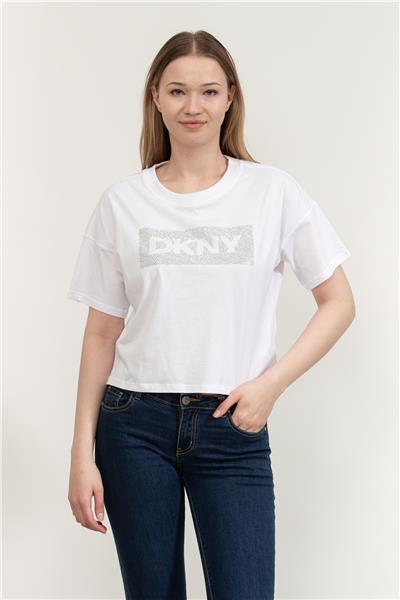 DKNY Kadın Bisiklet Yaka T-Shirt