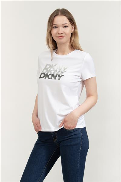DKNY Kadın Bisiklet Yaka T-Shirt