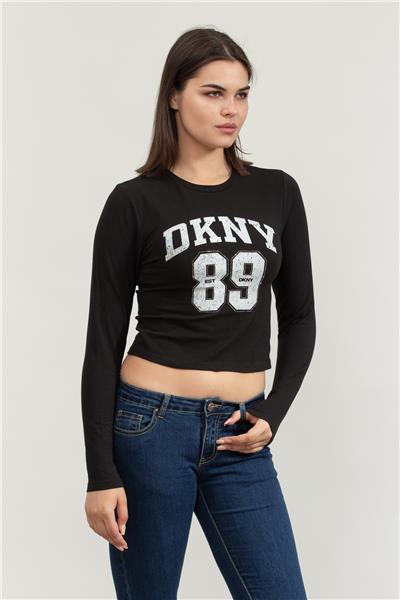DKNY Kadın Bisiklet Yaka T-Shirt