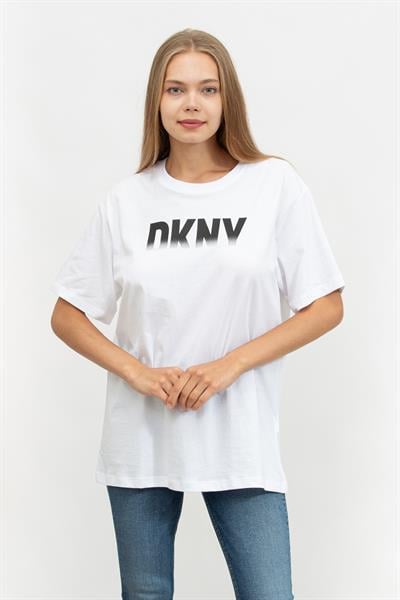 DKNY Kadın Bisiklet Yaka T-Shirt