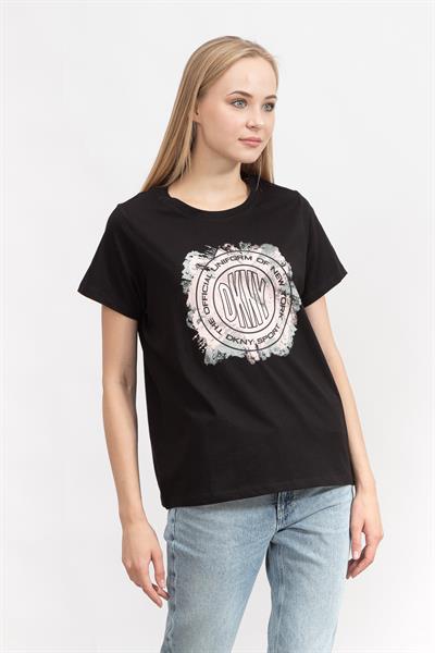 DKNY Kadın Bisiklet Yaka T-Shirt
