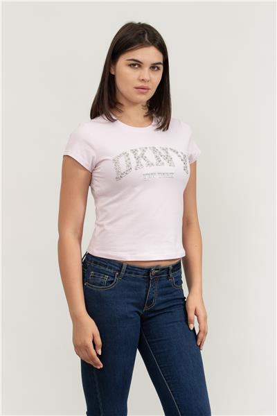 DKNY Kadın Bisiklet Yaka T-Shirt