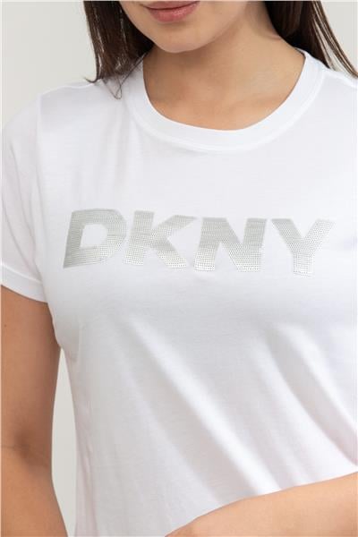 DKNY Kadın Bisiklet Yaka T-Shirt