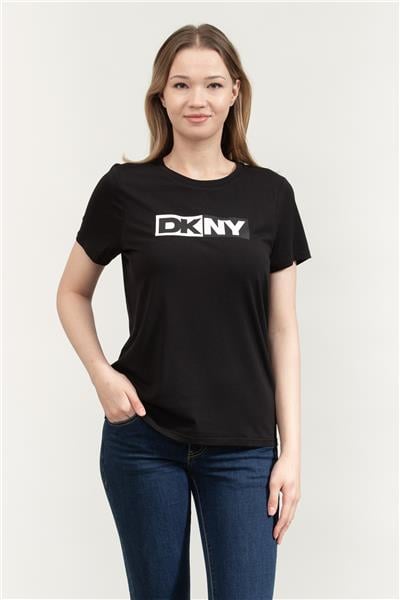 DKNY Kadın Bisiklet Yaka T-Shirt