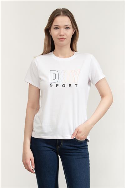 DKNY Kadın Bisiklet Yaka T-Shirt