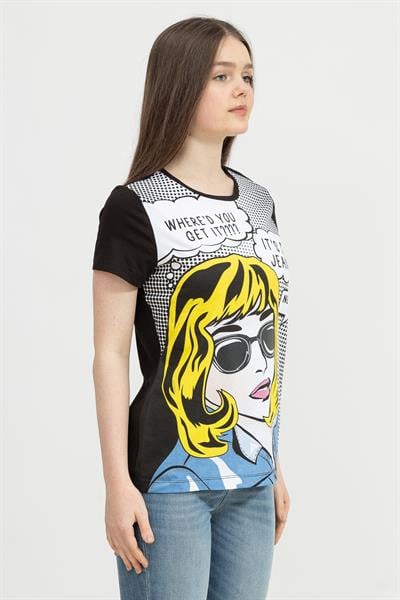 DKNY Kadın Bisiklet Yaka T-Shirt