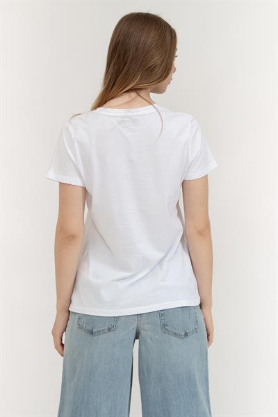 DKNY Kadın Bisiklet Yaka T-Shirt