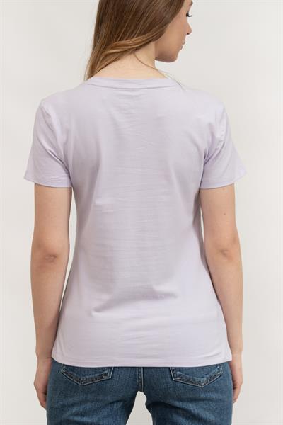 DKNY Kadın Bisiklet Yaka T-Shirt