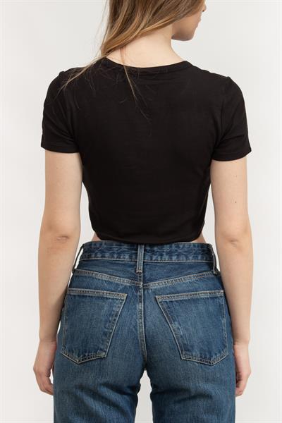 DKNY Kadın Bisiklet Yaka T-Shirt