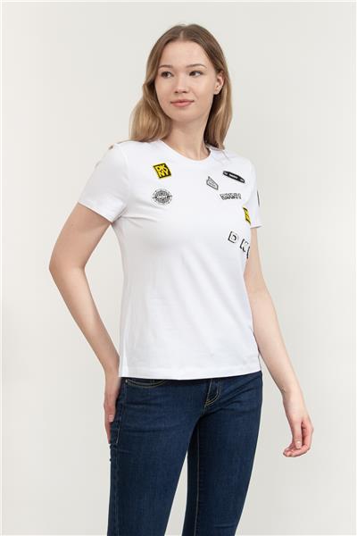 DKNY Kadın Bisiklet Yaka T-Shirt
