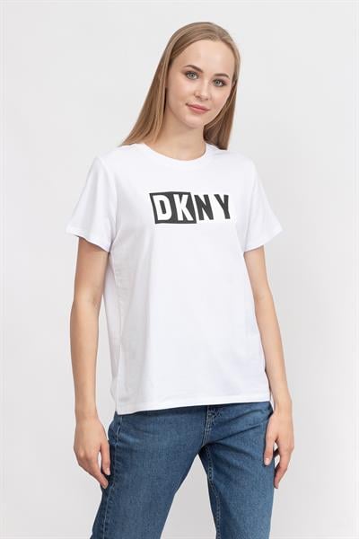 DKNY Kadın Bisiklet Yaka T-Shirt