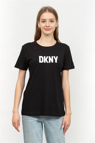 DKNY Kadın Bisiklet Yaka T-Shirt Çok Renkli