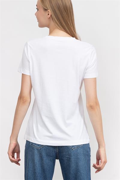 DKNY Kadın Bisiklet Yaka T-Shirt