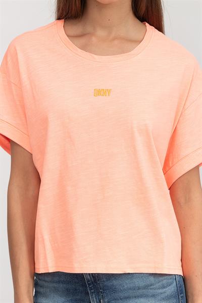 DKNY Kadın Bisiklet Yaka T-Shirt Çok Renkli
