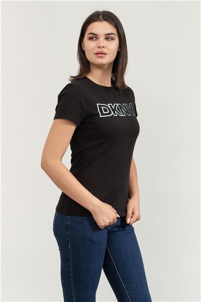 DKNY Kadın Bisiklet Yaka T-Shirt