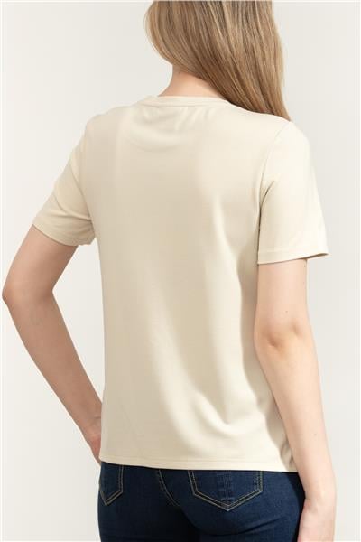 DKNY Kadın Bisiklet Yaka T-Shirt