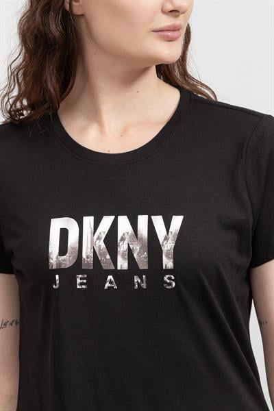 DKNY Kadın Bisiklet Yaka T-Shirt