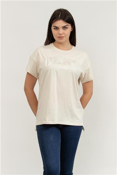 DKNY Kadın Bisiklet Yaka T-Shirt
