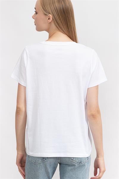 DKNY Kadın Bisiklet Yaka T-Shirt