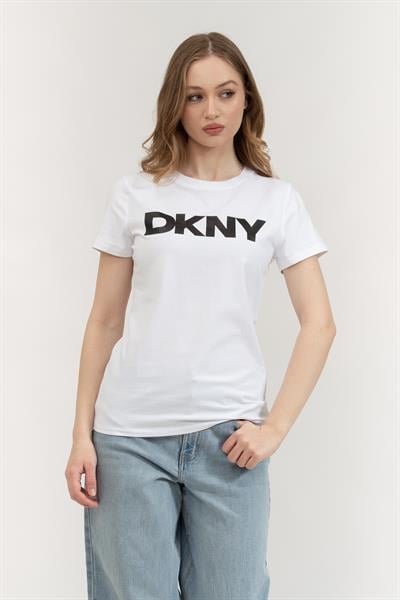 DKNY Kadın Bisiklet Yaka T-Shirt