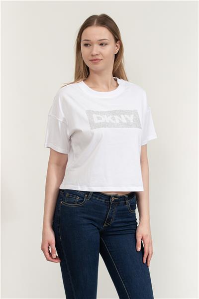 DKNY Kadın Bisiklet Yaka T-Shirt