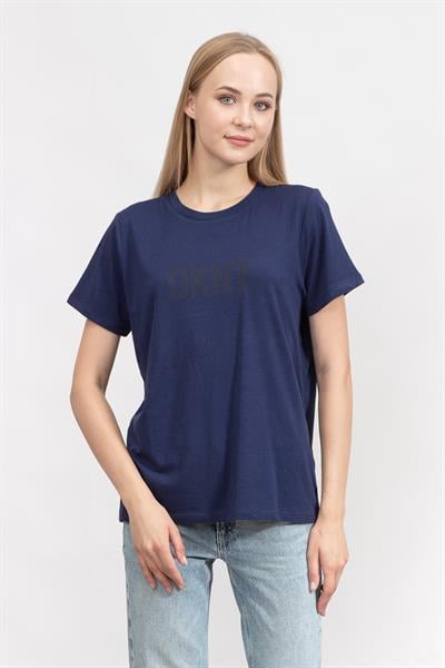 DKNY Kadın Bisiklet Yaka T-Shirt
