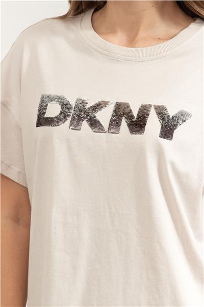 DKNY Kadın Bisiklet Yaka T-Shirt