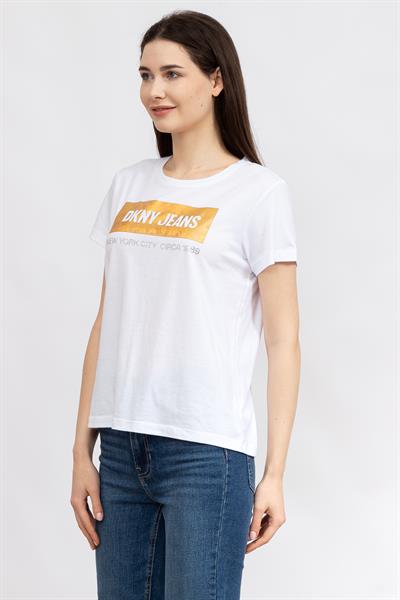 DKNY Kadın Bisiklet Yaka T-Shirt