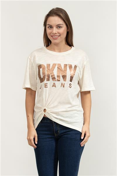 DKNY Kadın Bisiklet Yaka T-Shirt