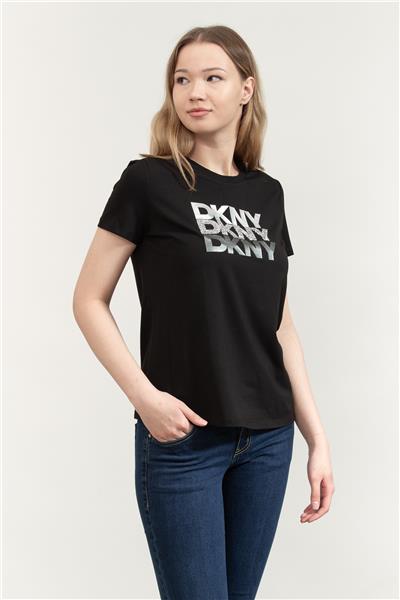 DKNY Kadın Bisiklet Yaka T-Shirt