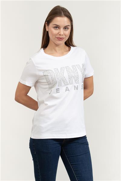 DKNY Kadın Bisiklet Yaka T-Shirt
