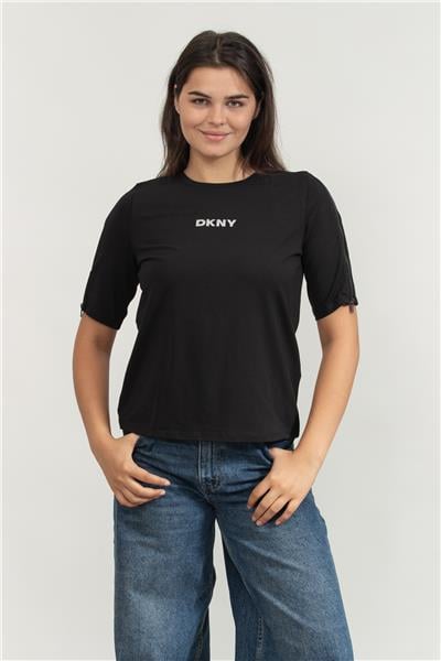 DKNY Kadın Bisiklet Yaka T-Shirt