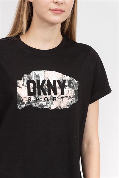 DKNY Kadın Bisiklet Yaka T-Shirt