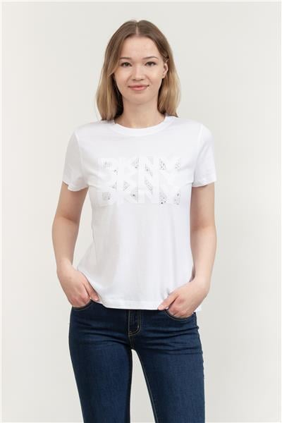 DKNY Kadın Bisiklet Yaka T-Shirt