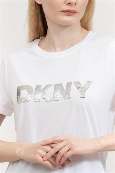 DKNY Kadın Bisiklet Yaka T-Shirt