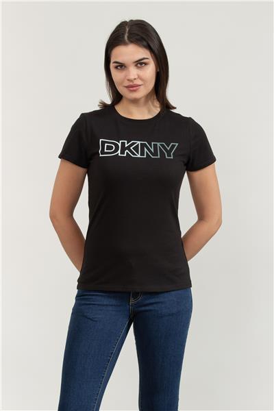 DKNY Kadın Bisiklet Yaka T-Shirt