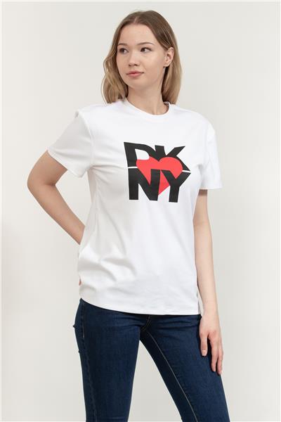 DKNY Kadın Bisiklet Yaka T-Shirt