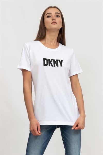 DKNY Kadın Bisiklet Yaka T-Shirt