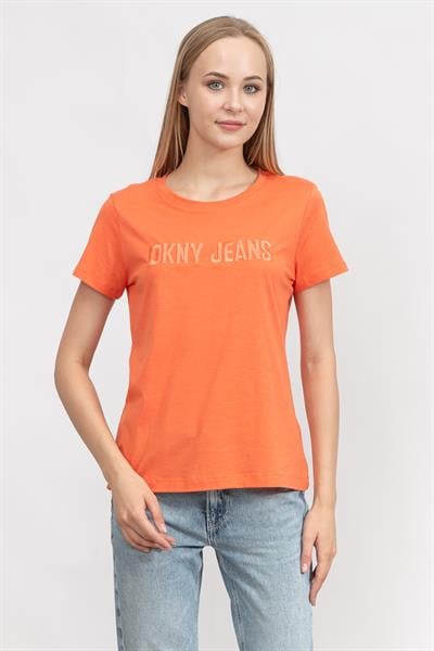 DKNY Kadın Bisiklet Yaka T-Shirt