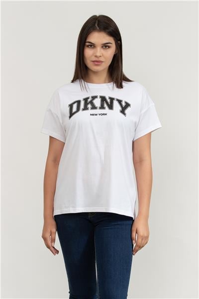 DKNY Kadın Bisiklet Yaka T-Shirt