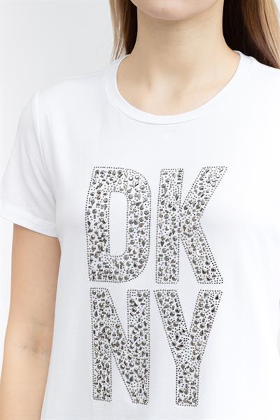 DKNY Kadın Bisiklet Yaka T-Shirt