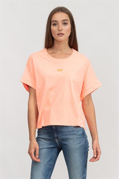 DKNY Kadın Bisiklet Yaka T-Shirt Çok Renkli