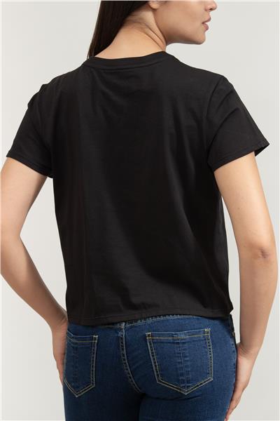 DKNY Kadın Bisiklet Yaka T-Shirt