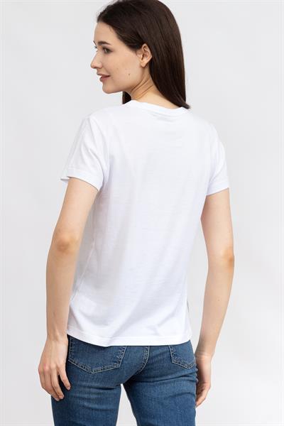DKNY Kadın Bisiklet Yaka T-Shirt