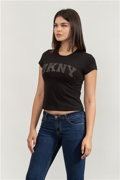 DKNY Kadın Bisiklet Yaka T-Shirt