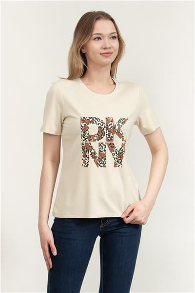 DKNY Kadın Bisiklet Yaka T-Shirt
