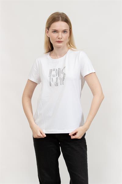 DKNY Kadın Bisiklet Yaka T-Shirt